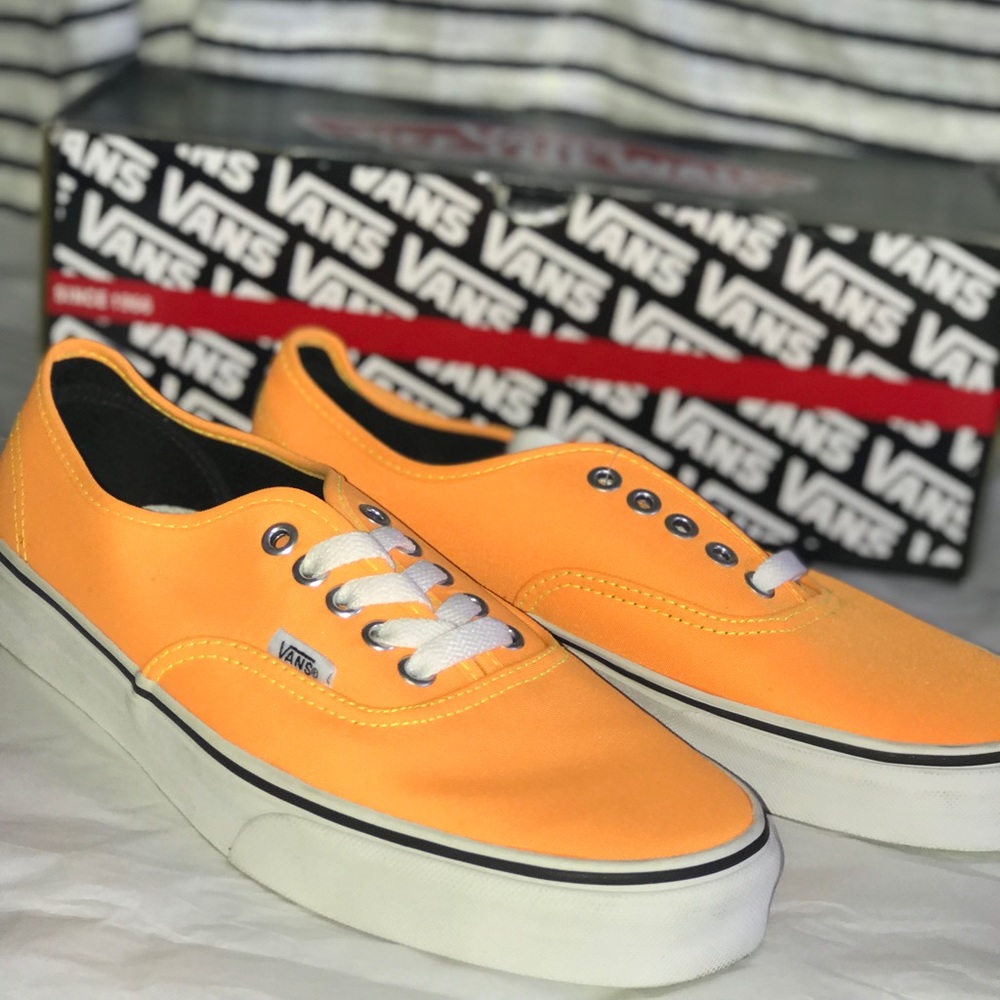 VANS Adult Trainers Orange US Size Women 9 Men 7.5